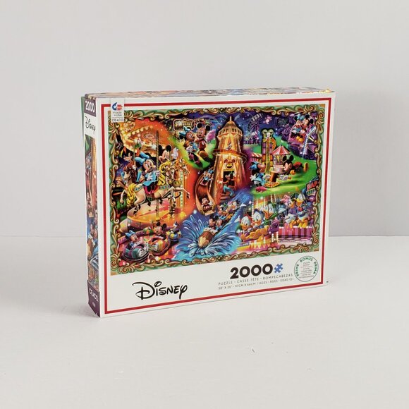 Puzzle Disney 2000pc Amusement Park 38x26 NWT - Picture 2 of 12
